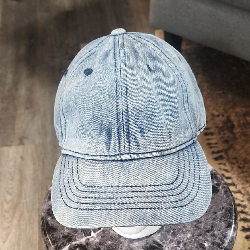 Light Blue Denim Baseball Cap - Classic Washed Look